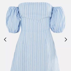 Off Shoulder Summer Dress with tie-up back